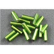 Bugle Green Silver Lined 6mm - Minimum 12g