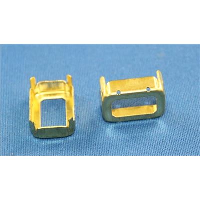 Swarovski Claw Setting Gold 18x13mm w/ Back Cut Out ea.
