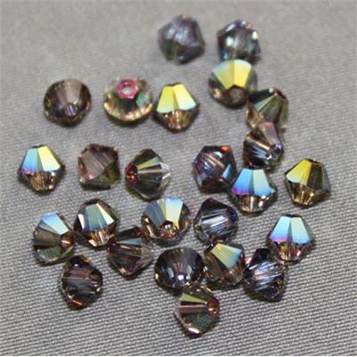 Swarovski Crystal 5328 Bicone Iridescent Green 4mm 
