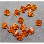 Swarovski Crystal 5328 Bicone Tangerine  5mm 