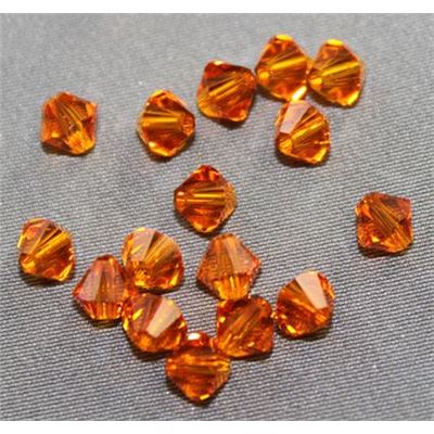 Swarovski Crystal 5328 Bicone Tangerine  5mm 