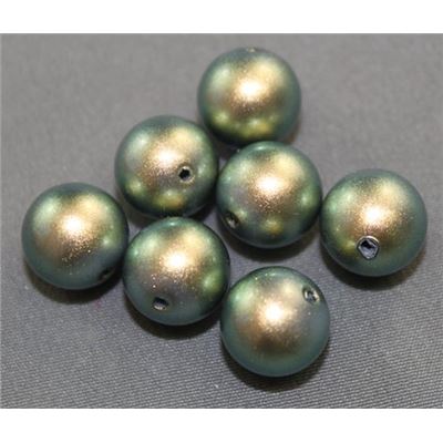 Swarovski Crystal 5810 Pearl Iridescent Green 10mm 