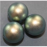 Swarovski Crystal 5811 Pearl Iridescent Green 14mm 