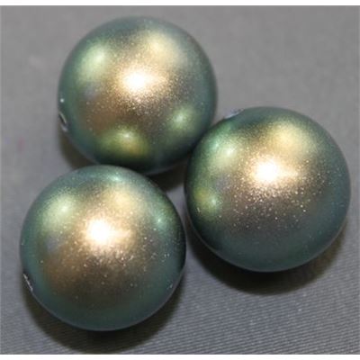 Swarovski Crystal 5811 Pearl Iridescent Green 14mm 