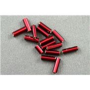Bugle Red Silver Lined 6mm - Minimum 12g