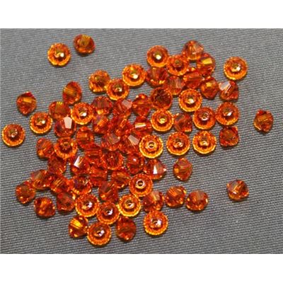 Swarovski Crystal 5328 Bicone Tangerine 3mm 