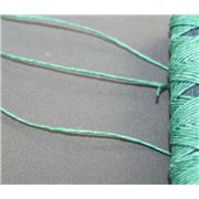 Irish Linen Waxed Jade Green  1m per metre