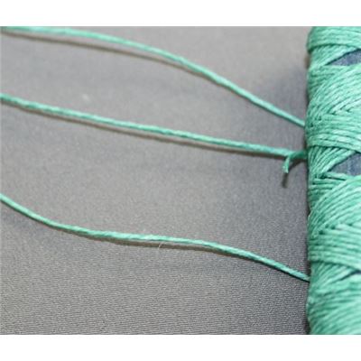 Irish Linen Waxed Jade Green  1m per metre