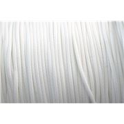 Waxed Polyester Cord White 1.0mm per metre