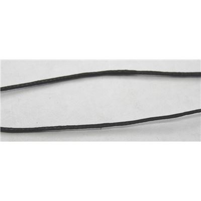 Waxed Polyester Cord Black 1.0mm per metre