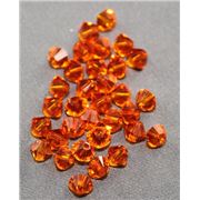 Swarovski Crystal 5328 Bicone Tangerine 4mm 