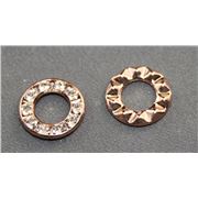 Swarovski Crystal Ring  Crystal /Rose Gold 13mm 