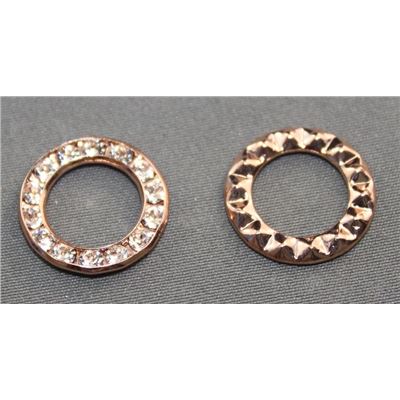 Swarovski Crystal Ring  Crystal/ Rose Gold 15mm 