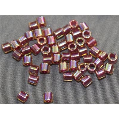 Delica DBL-0088-50 Lined Dark Topaz AB 8/0 - Minimum 5g