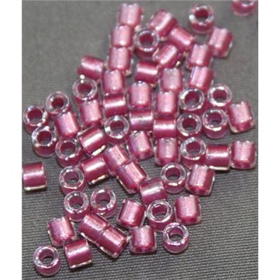 Delica DBL-0902-50 Sparkling Rose Lined Lined 8/0 - Minimum 5g