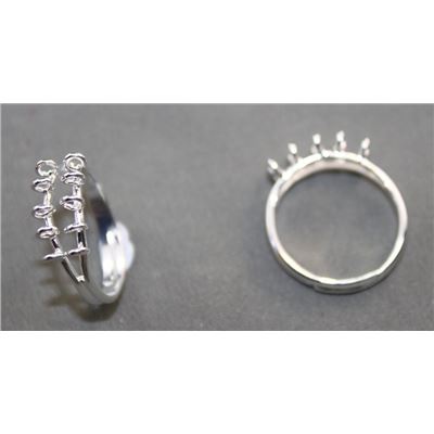 Rings Shank with 10 Bails Silver  ea
