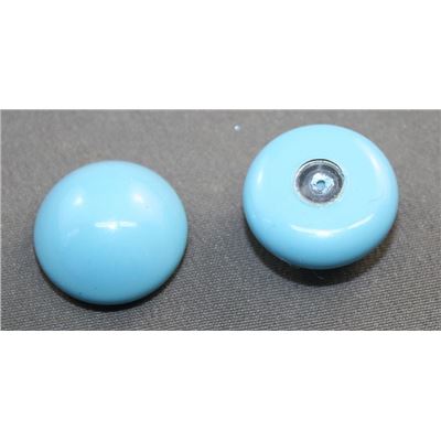 Swarovski Crystal 5817 Half Drilled Button Pearl Turquoise 16mm 