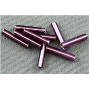 Bugle Amethyst Silver Lined 12mm - Minimum 12g