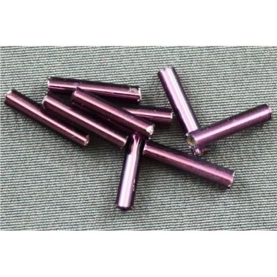 Bugle Amethyst Silver Lined 12mm - Minimum 12g