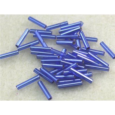 Bugle Blue Silver Lined 12mm - Minimum 12g