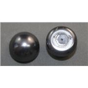 Swarovski Crystal 5817 Half Drilled Button Pearl Black 16mm 