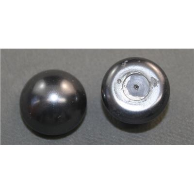 Swarovski Crystal 5817 Half Drilled Button Pearl Black 16mm 