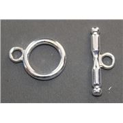 Clasp - Toggle Silver 25mm ea