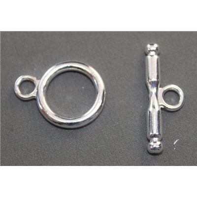 Clasp - Toggle Silver 25mm ea