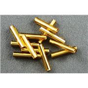 Bugle Gold Silver Lined 12mm - Minimum 12g