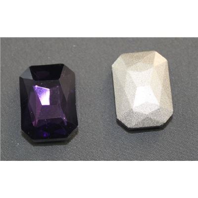 Crystal Cabochons 18x13x5mm Purple Velvet ea.