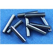 Bugle Gunmetal Silver Lined 12mm - Minimum 12g