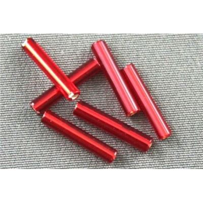 Bugle Red Silver Lined 12mm - Minimum 12g