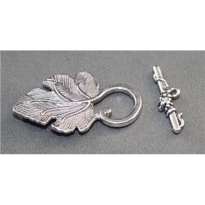 Clasp - Toggle Grape Nickel  38mm ea