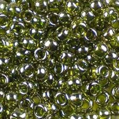 Toho Seed Bead Gold Lustered Green Tea 6/0 - Minimum 12g