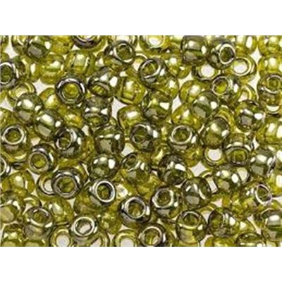 Toho Seed Bead Gold Lustered Green Tea 8/0 - Minimum 8g