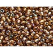 Toho Seed Bead Gold Lined Rainbow Topaz 11/0 - Minimum 8g