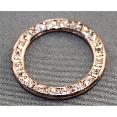 Swarovski Crystal Ring  Crystal/Rose Gold 21x2x3mm 