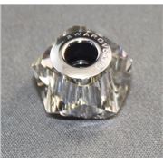 Swarovski Crystal Becharmed Helix Bead Silver Shade 14mm ea.
