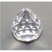 Facetted Sphere Crystal Transparent 30mm ea