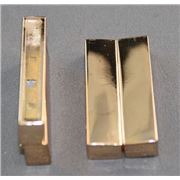 Magnetic Rectangle Clasp  Gold 38x19x7mm ea