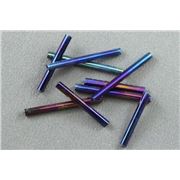 Bugle Metallic Blue Iris 25mm - Minimum 12g