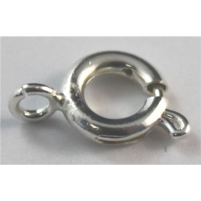 Clasp Bolt Ring Silver 7mm ea