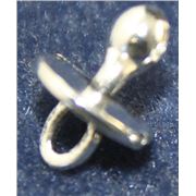 Charm Baby Pacifer 14x10mm Antique Silver each