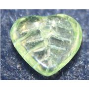 Heart Leaf Luster Peridot 10x10mm ea