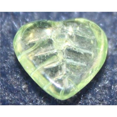 Heart Leaf Luster Peridot 10x10mm ea