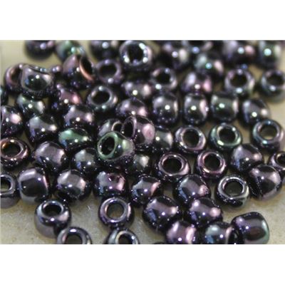 Toho Seed Bead Metallic Amethyst Gun Metal 6/0 - Minimum 8g