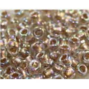 Toho Seed Bead Gold Lined Rainbow Crystal 8/0 - Minimum 8g