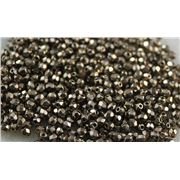 Firepolished Crystal Light Bronze 3mm ea