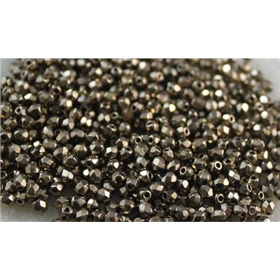 Firepolished Crystal Light Bronze 3mm ea