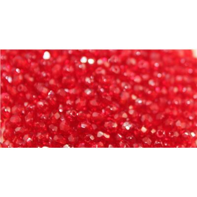 Firepolished Crystal Ruby Red 3mm ea